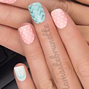2/$16 Hearts Polka-dots Stripes Press On Nails